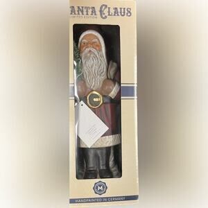 Marolin Limited Edition Papermache Red Christmas Santa Claus Figurine Inches 13